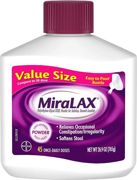 Had to go off it for a week for a diagnostic test. . Miralax and linzess reddit